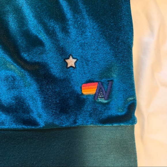 *SOLD* Aviator Nation Galaxy Velvet Hoodie Teal L - Picture 12 of 12